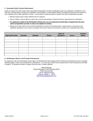 Form TR CVP01 Rolling Stock Capital Assistance Application - Illinois, Page 16