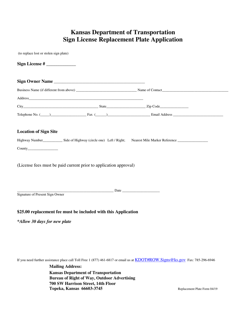 kansas-sign-license-replacement-plate-application-fill-out-sign