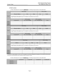 Form AES-28-09 Site Modification Request Form - Ldaf Industrial Hemp Program - Louisiana, Page 2