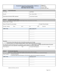 Provider Change Form - Maryland, Page 2