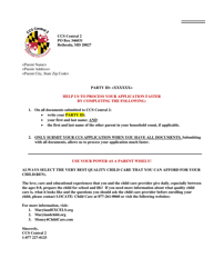 Document preview: Circumstance Change Form - Maryland