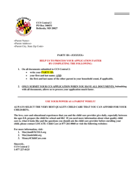 Circumstance Change Form - Maryland