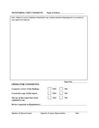 Monitoring Report - Educational Program in a Nonpublic Nursery School - Maryland, Page 2