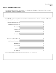 Form MDSARC-1 Water/Wastewater Staff Assisted Rate Case Application - Maryland, Page 18
