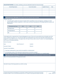 Form AG-03361 Minnesota Beginning Farmer Tax Credit Application - Minnesota, Page 4
