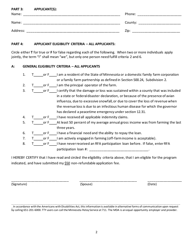Form AG-01324-01 &quot;Application for Disaster Recovery Loan Participation - a 45%/$200,000 Participation Program&quot; - Minnesota, Page 2