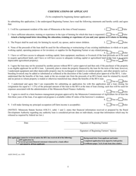 Form AG01184-02 Aggie Bond Beginning Farmer Loan Program Application - Minnesota, Page 5
