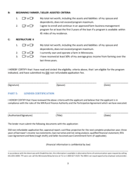 Form AG-01145 Application for Loan Participation - Minnesota, Page 3