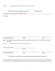 Form AG-01145 Application for Loan Participation - Minnesota, Page 4