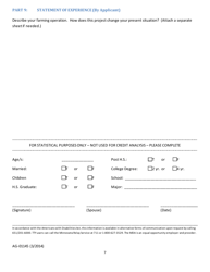 Form AG-01145 Application for Loan Participation - Minnesota, Page 7