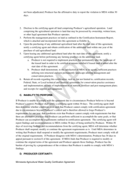 Agricultural Water Quality Certification Agreement - Sample - Minnesota, Page 2