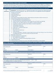 Form AG-00130 &quot;Anhydrous Ammonia (Nh3) Storage Permit Application - New Installation or Change in Ownership&quot; - Minnesota, Page 2