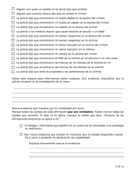Solicitud De Revision Por Parte De La Unidad De Revision De Convicciones - Minnesota (Spanish), Page 7
