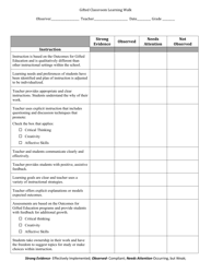 Gifted Classroom Learning Walk - Mississippi, Page 2