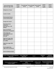 Form 1258 Covid Vaccine Accountability and Management Plan - Mississippi, Page 2