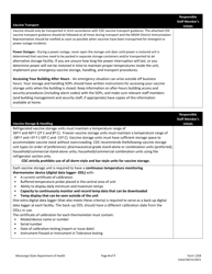 Form 1258 Covid Vaccine Accountability and Management Plan - Mississippi, Page 4
