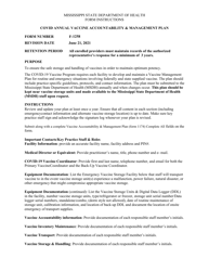 Form 1258 Covid Vaccine Accountability and Management Plan - Mississippi, Page 8