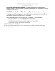 Form 1258 Covid Vaccine Accountability and Management Plan - Mississippi, Page 9
