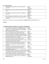 Biosafety Risk Assessment - Mississippi, Page 3