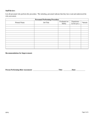 Biosafety Risk Assessment - Mississippi, Page 5