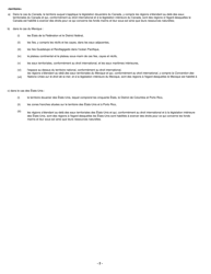 Forme B231 Accord De Libre-Echange Nord-Americain (Alena) Questionnaire Pour La Verification De L&#039;origine - Changement De Classification Tarifaire - Canada (French), Page 3