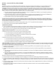 Forme B231 Accord De Libre-Echange Nord-Americain (Alena) Questionnaire Pour La Verification De L&#039;origine - Changement De Classification Tarifaire - Canada (French), Page 5