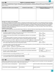 Forme B238 Questionnaire Sur La Verification De L&#039;origine - Alena - Canada (French), Page 2