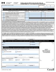 Forme SCT/TBS330-23 Formulaire De Verification De Securite De Consentement Et D&#039;autorisation Du Personnel - Canada (French), Page 2