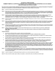 Forme B239 Accord De Libre-Echange - Certificat D&#039;origine - Canada (French), Page 2