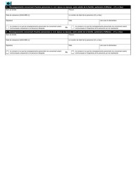 Forme BSF745 Autorisation De Communiquer DES Renseignements Personnels a Un Representant Designe - Canada (French), Page 2