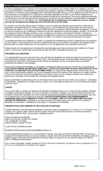 Forme BSF766 Demande De Declaration De Dispense Visee Au Paragraphe 42.1(1) De La Loi Sur L&#039;immigration Et La Protection DES Refugies (Lipr) - Canada (French), Page 14
