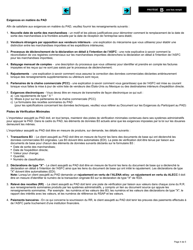 Forme E655 Partie II Programme D&#039;autocotisation DES Douanes Demande De Participation De L&#039;importateur - Canada (French), Page 4