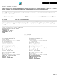 Forme E655 Partie II Programme D&#039;autocotisation DES Douanes Demande De Participation De L&#039;importateur - Canada (French), Page 5