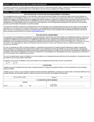 Forme E672 Canpass Demande De Participation - Canada (French), Page 3