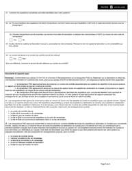 Forme E656 Partie II Programme D&#039;autocotisation DES Douanes Demande De Participation Du Transporteur - Canada (French), Page 6