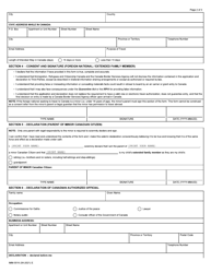 Form IMM0016 Application for Authorization and Statutory Declaration for the Parent of a Minor for the Purposes of Entry Into Canada for Extended Family Members Covid-19 Emergency Orders in Council Under the Quarantine Act - Canada, Page 2