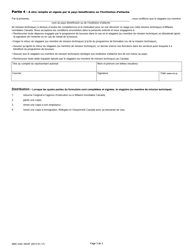 Forme AMC-GAC2655F Entente De Formation - Stagiaire Ou Membre De Mission Technique - Canada (French), Page 3