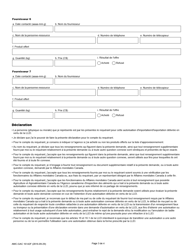 Forme EXT1614-2F Dindon Et Produits Du Dindon - Demande D&#039;autorisation D&#039;importation Supplementaire - Demande D&#039;approvisionnements Locaux - Canada (French), Page 3