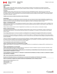 Forme AMC-GAC2165F Demande De Service D&#039;authentification - Canada (French), Page 2
