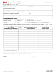Forme AMC-GAC2165F Demande De Service D&#039;authentification - Canada (French), Page 3