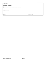 Forme EXT1403-2 Formulaire De Demande De Licence De Courtage (Formulaire Relatif Aux Details De L&#039;arme a Feu) - Canada (French), Page 2