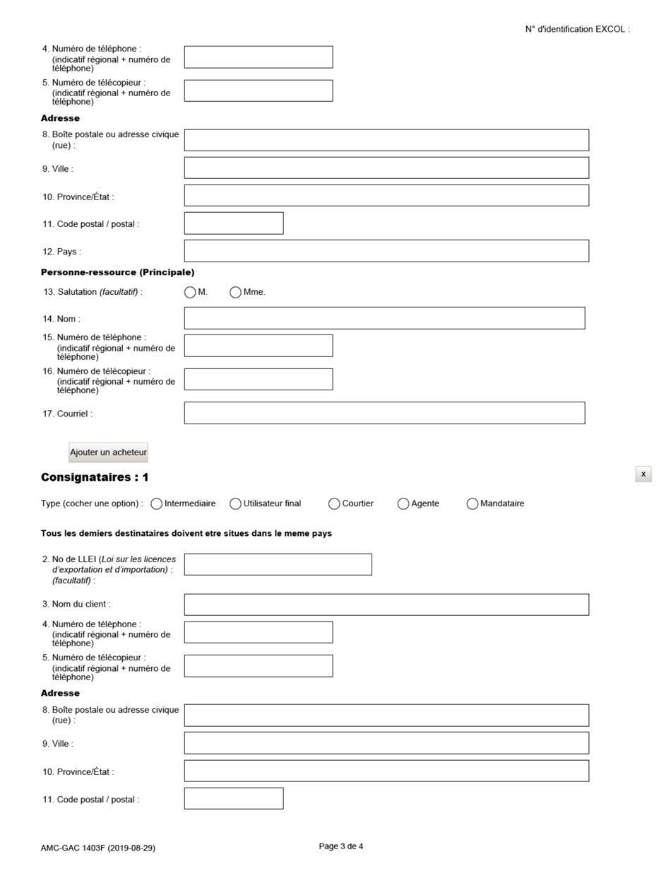 Forme EXT1403 Formulaire De Demande De Licence De Courtage (Renseignements Generaux) - Canada (French), Page 3