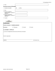 Forme EXT1403 Formulaire De Demande De Licence De Courtage (Renseignements Generaux) - Canada (French), Page 4