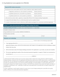 Form FRM-0033 Drug Establishment Licence (Del) Application Form - Canada, Page 13