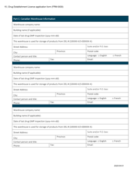 Form FRM-0033 Drug Establishment Licence (Del) Application Form - Canada, Page 15