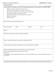 &quot;Emergency Drug Release (Edr) Request Form&quot; - Canada, Page 3