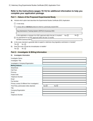 &quot;Veterinary Drug Experimental Studies Certificate (Esc) Application Form&quot; - Canada, Page 2