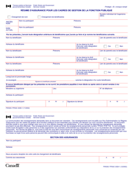 Form PWGSC-TPSGC2028-1 Public Service Management Insurance Plan - Canada (English/French), Page 2