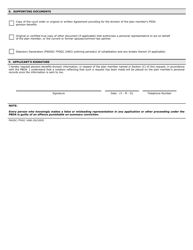 Form PWGSC-TPSGC2488 Request for Pension Benefits Division Information With Respect to a Public Service - Canada (English/French), Page 2