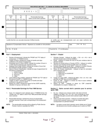 Form PWGSC-TPSGC2001-1 Elective Pensionable Service Record for Operational Service - Canada (English/French), Page 3
